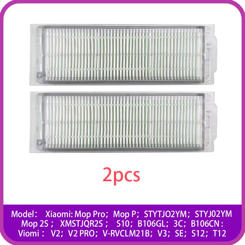 Filtre pour Xiaomi Mijia Mi Robot Aspirateur Mop P/Mop pro/STYTJ02YM/3C/2S/S10/B106GL/B106CN/Viomi M