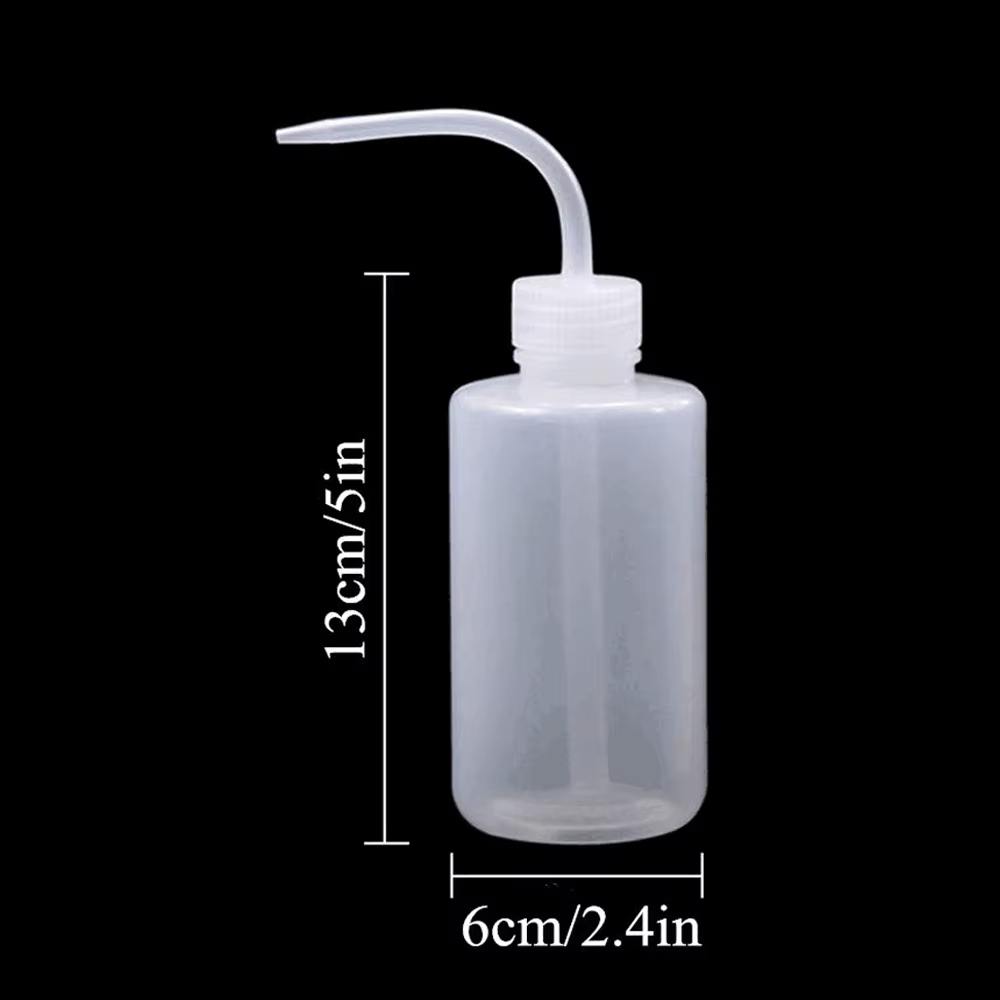 Bouteille de pulvérisation de tatouage en plastique, bouteilles de lavage de sécurité, bouteille à p