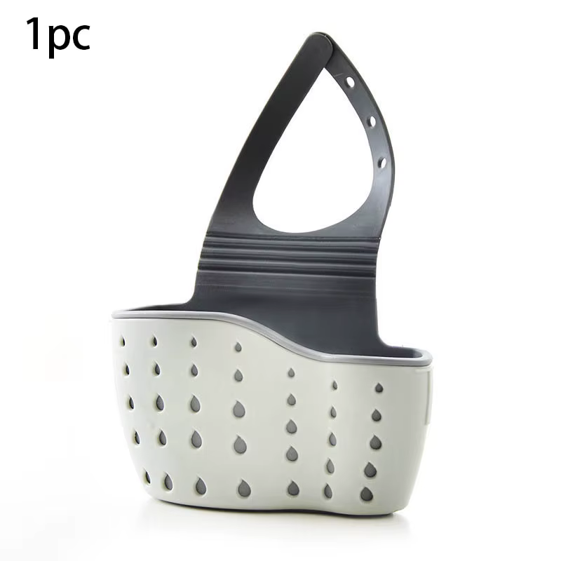 Panier suspendu de vidange d'évier, accessoires de cuisine réglables, sac d'évier en caoutchouc, éta