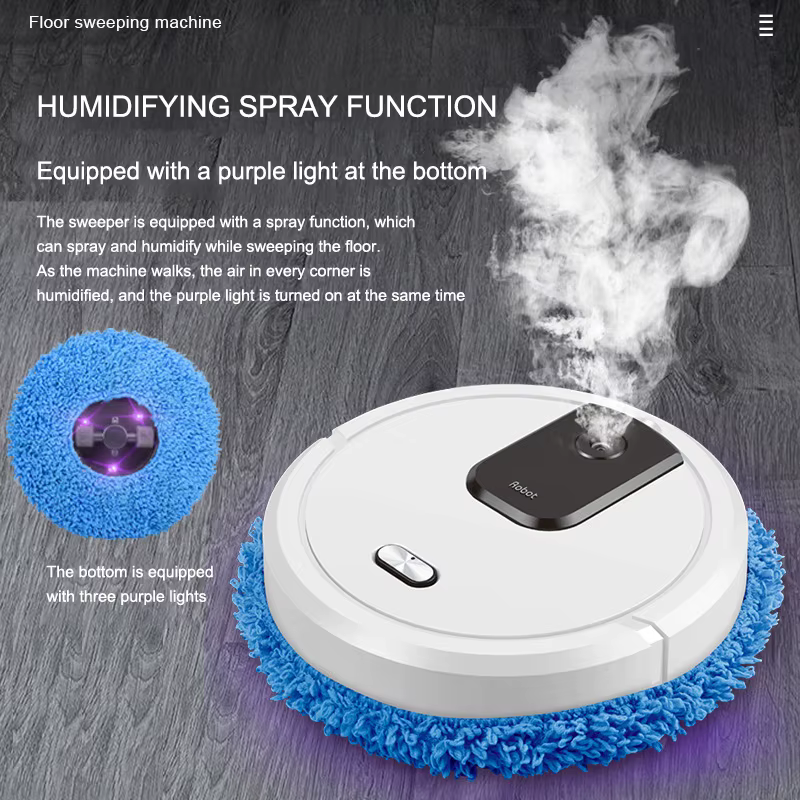 Nouveau Robot aspirateur intelligent de balayage et de vadrouille, nettoyage sec et humide, appareil
