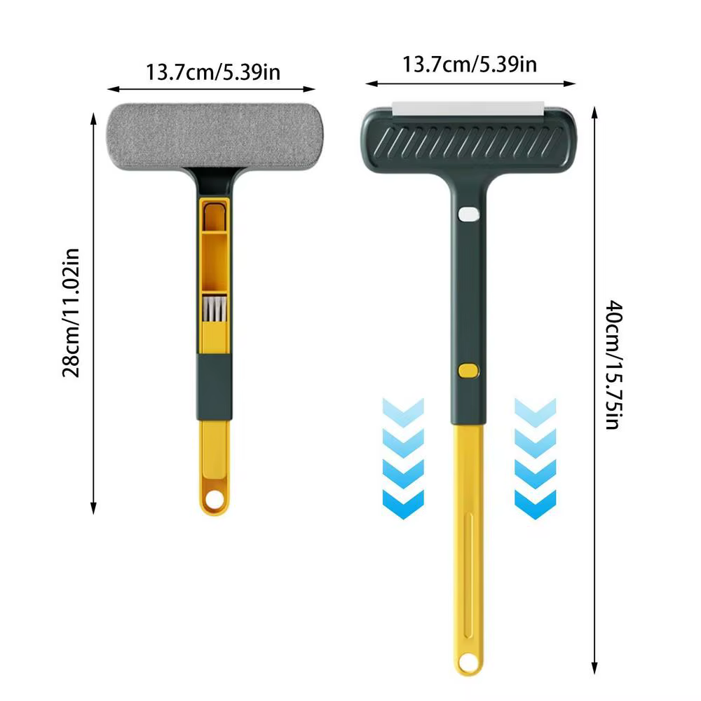 Outil de nettoyage de moustiquaires 2-en-1 multifonctionnel pour usage humide et sec, brosse à moust