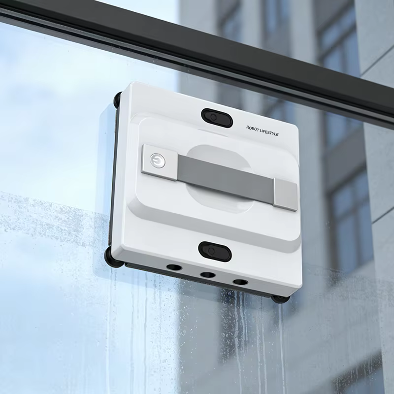 Robot nettoyeur de vitres robotisé pour le lavage des fenêtres avec 6 buses de pulvérisation, grand