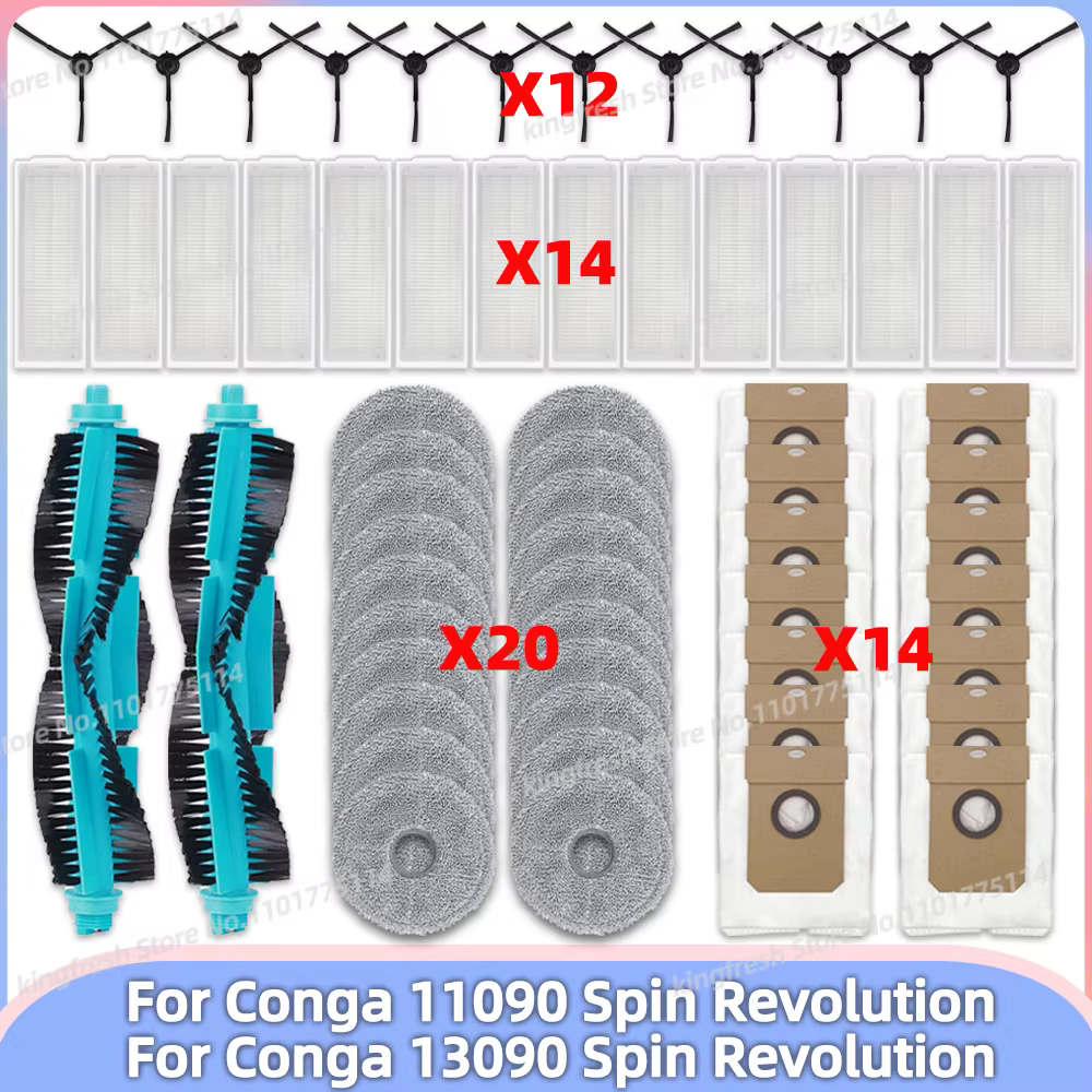 Compatible avec ( Cecotec Conga 11090 / Conga 13090 Spin Revolution ) Pièces de l’Aspirateur Brosse 