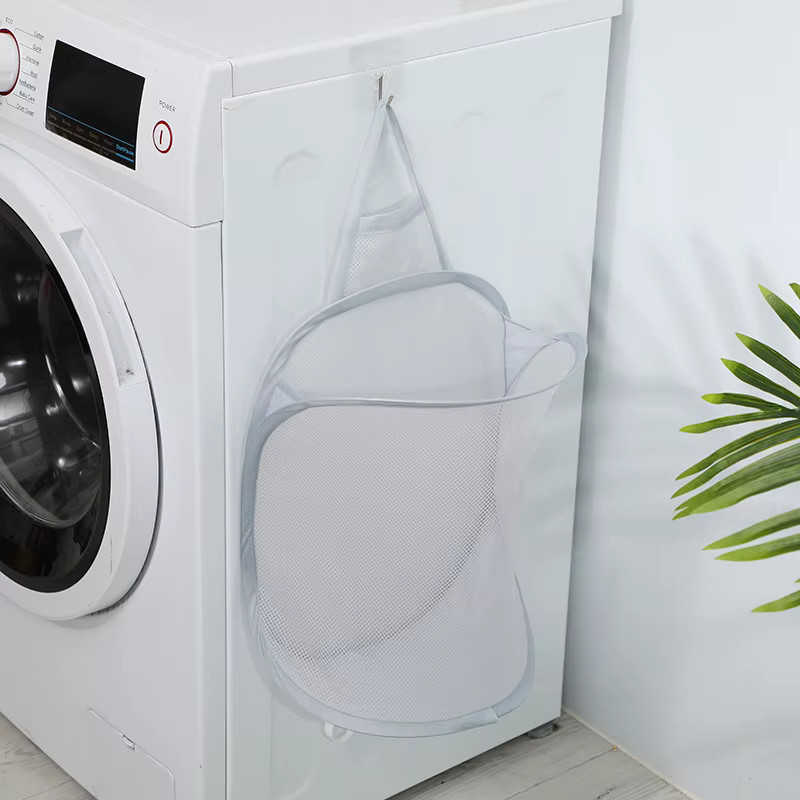 3140 panier à linge pliant organisateur pour vêtements sales salle de bain vêtements maille sac de r