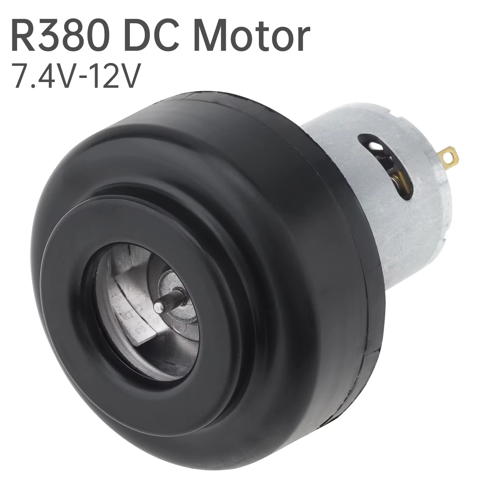 Moteur de nettoyeur à vide DC 7,4-12V 60W R380, moteur souffleur d'air DC pour aspirateur de voiture