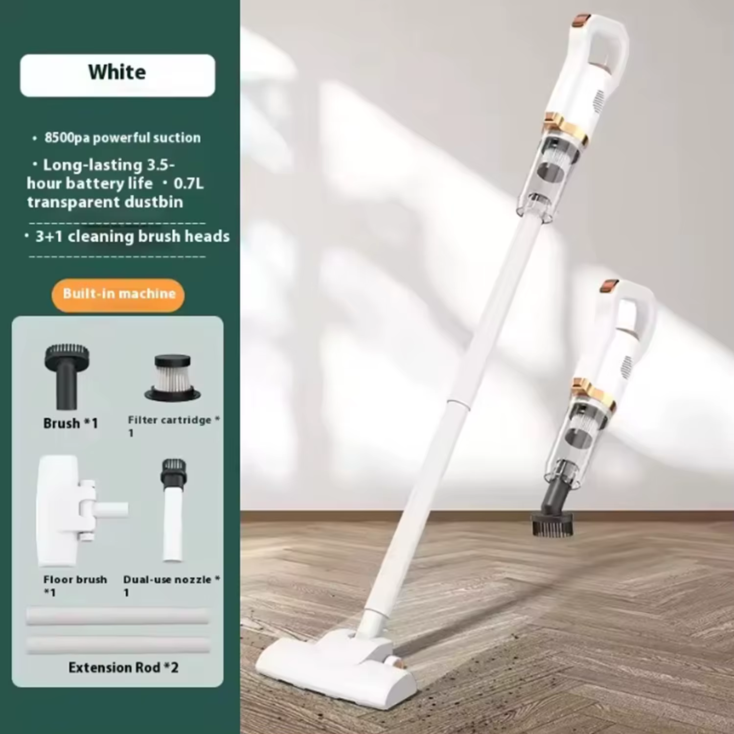 Appareil ménager multifonction 8500Pa, Machine de nettoyage, puissant aspirateur de voiture sans fil