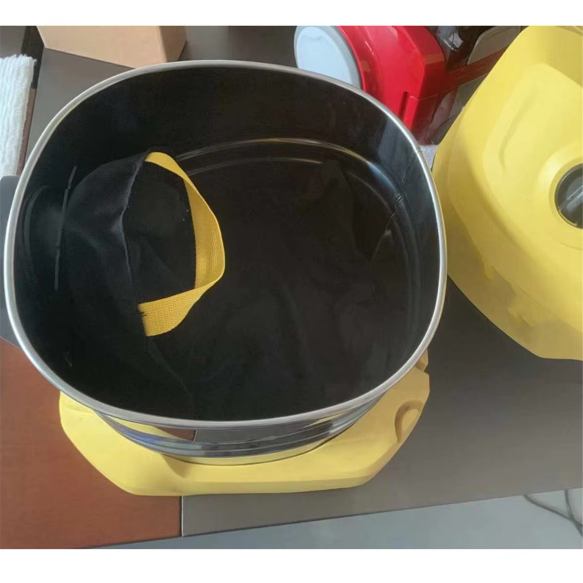 Sac à poussière lavable pour aspirateur Karcher WD4 WD5 WD6 Premium, noir, pièces détachées pour gri