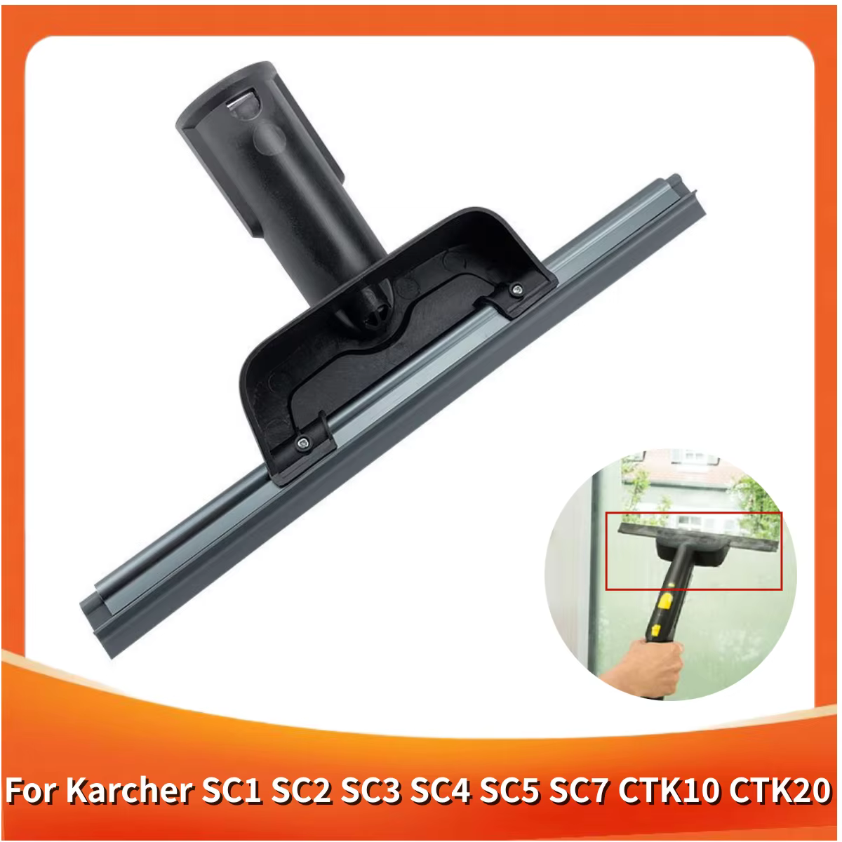 Grattoir à buse de fenêtre, brosse ronde pour Karcher SC1 SC2 SC3 SC4 SC5 SC7 CTK10 CTK20, pièce de 