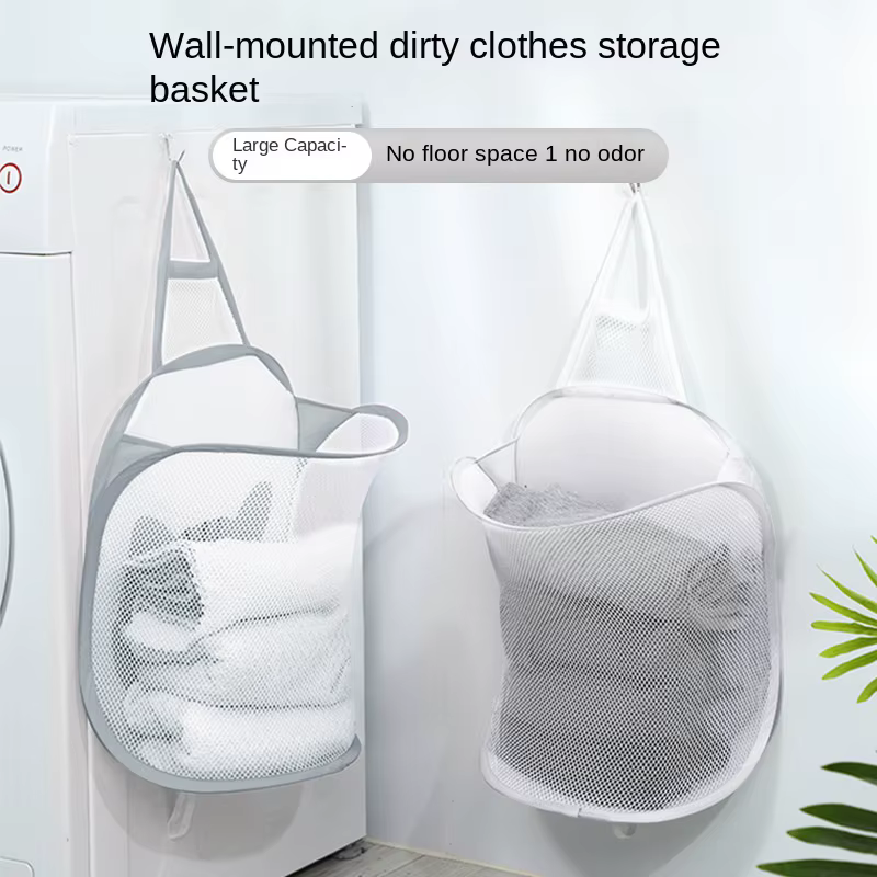 3140 panier à linge pliant organisateur pour vêtements sales salle de bain vêtements maille sac de r