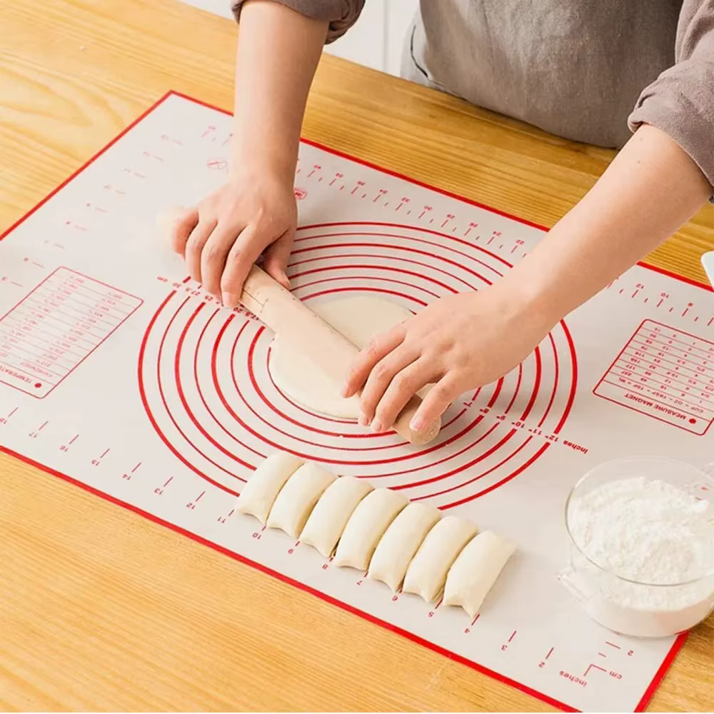 UNTIOR 1 pièces tapis de cuisson en Silicone tapis de pétrissage tapis de pâte Pizza gâteau pâte fab