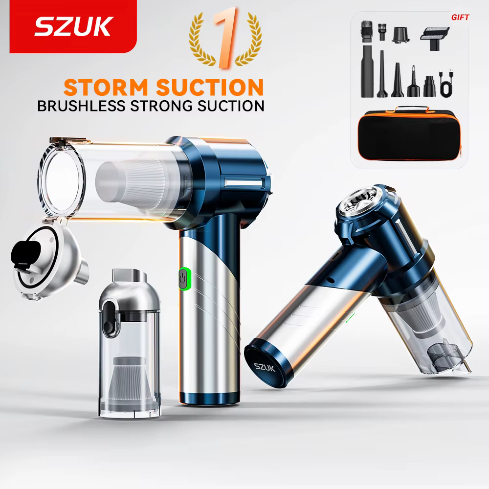 SZUK C013MAX puissant aspirateur de voiture Mini