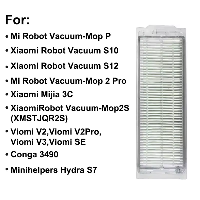 Filtre Hepa pour aspirateur Robot Xiaomi S10 Mijia 3C Mi Mop-P/Mop 2S /2 Pro STYTJ02YM / XMSTJQR2S