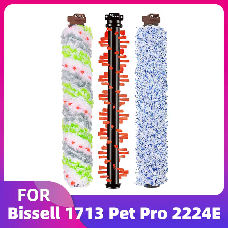 Compatible avec Bissell Crosswave 1713 Pet Pro 2224E Sans fil 2582E 2582N Séries 1866 1868 1934 1926 Filtre moteur Brosse principale à rouleau