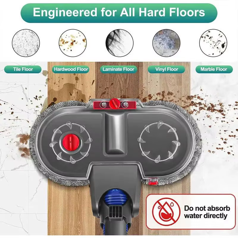 Tête de vadrouille électrique pour aspirateur Dyson V7 V8 V10 V11 V15
