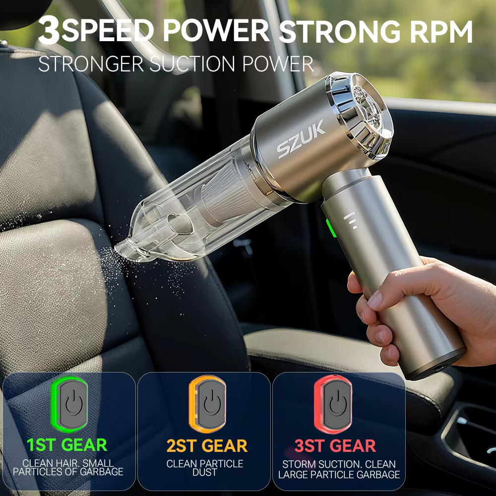 SZUK C012MAX 985000PA aspirateur de voiture Portable Mini
