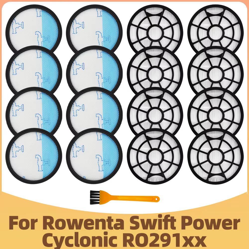 Filtre Hepa compatible avec Rowenta Swift Power Cyclonic RO2910 RO2913 RO2915 RO2932 RO2933 RO2957 RO2981 ZR904301 / Tefal TW2947