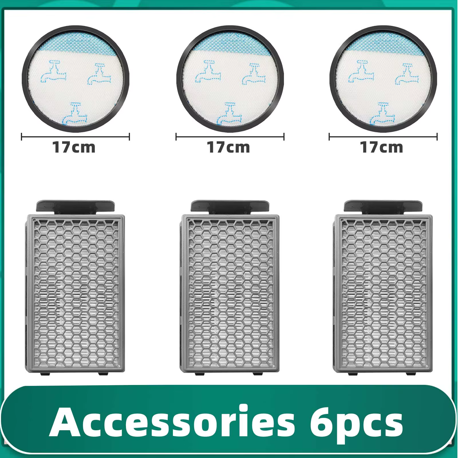 Filtre Hepa adapté pour Rowenta Compact Power XXL RO4811EA / RO4823EA / RO4825EA / RO4826EA / RO4853EA / RO4855EA / RO4859EA
