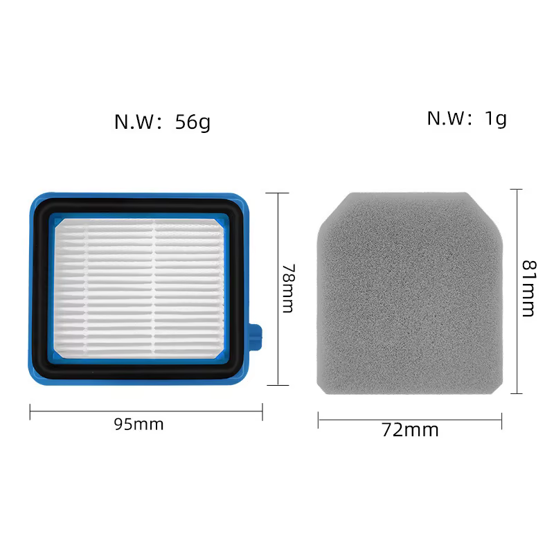 Compatible avec Electrolux Q6 Q7 Q8 WQ61 WQ71 WQ81 W3N5 Pièces de rechange et accessoires pour filtre à poussière fine