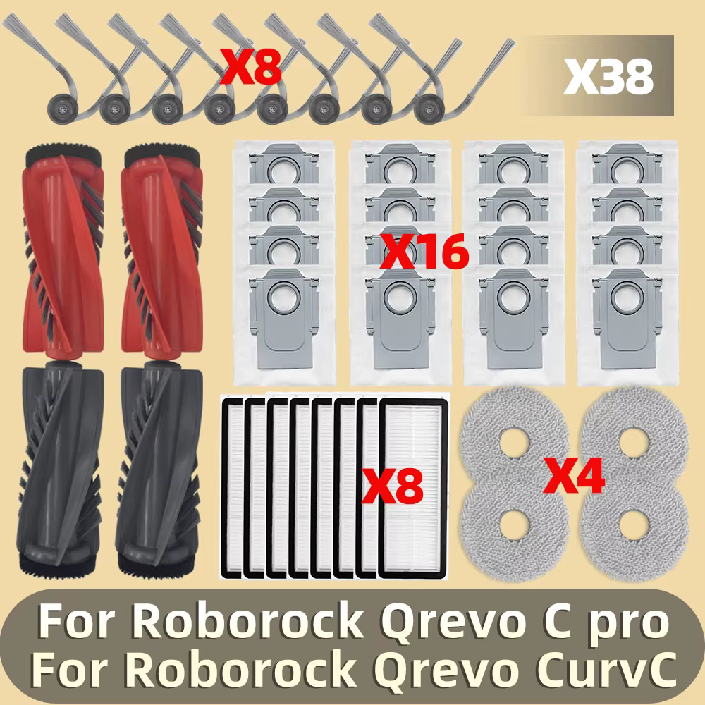 Pièces de rechange pour aspirateur Roborock Qrevo C pro / Qrevo CurvC