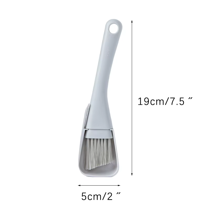 Brosse de nettoyage de fente de fenêtre et pelle à poussière 2 en 1