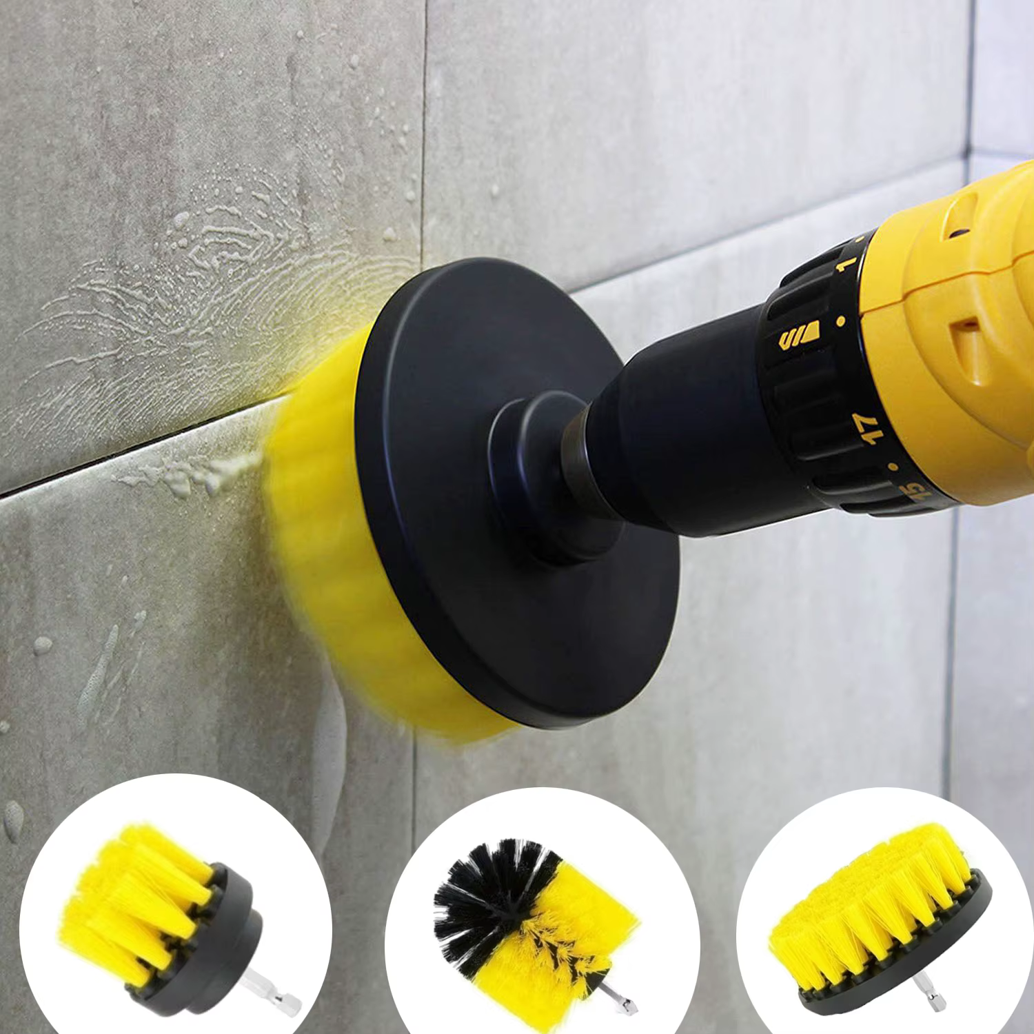 Brosse de forage, nettoyeur tout usage