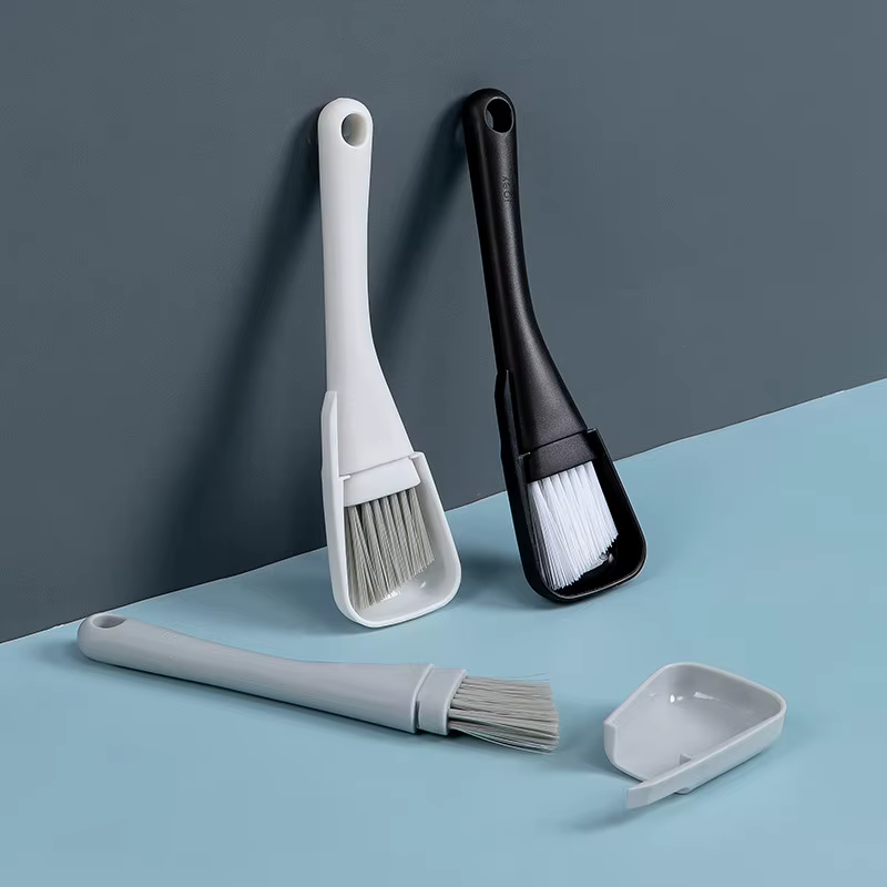 Brosse de nettoyage de fente de fenêtre et pelle à poussière 2 en 1