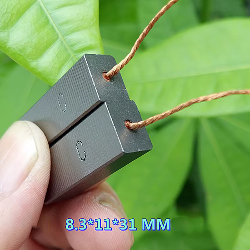 2 pièces de balais de charbon 8,3*11*31mm pour moteur d'aspirateur, remplacement de balais de moteur électrique, accessoires pour outils électriques