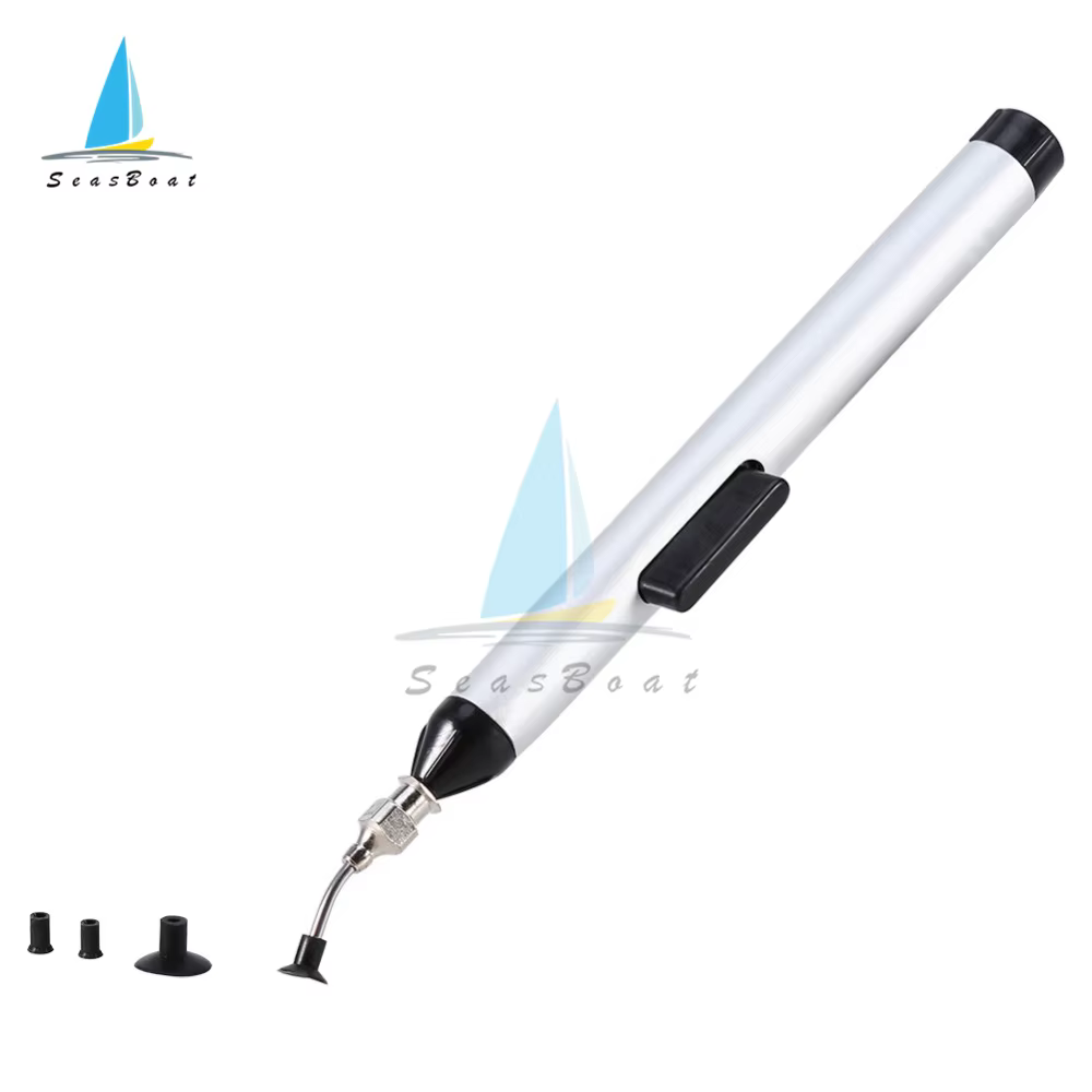 Stylo d'aspiration sous vide IC SMD, pompe à ventouse, pince à épiler IC SMD, outil de ramassage, outils de dessoudage à souder avec 3 têtes d'aspiration
