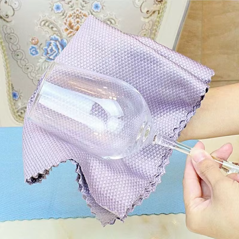 Chiffon de nettoyage de vaisselle en microfibre