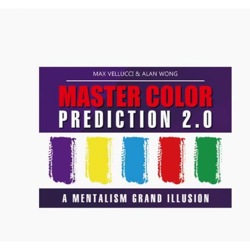 Master Color Prediction 2.0 tours de magie accessoires Gimmick pour magiciens de scène Bar Illusion mentalisme jeu de fête par Max Vellucci