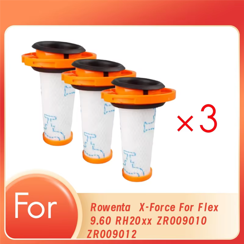 Pack de 3 pré-filtres sous vide lavables A84G pour Rowenta X-FORCE FLEX 9.60 Rh20xx