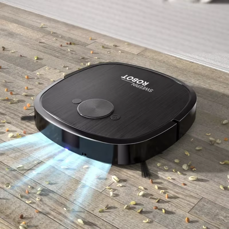 Nouvel aspirateur robot 3-en-1 avec chargement USB, robot de nettoyage domestique entièrement automatique, intégrant balayage, aspiration, nettoyage et stérilisation.