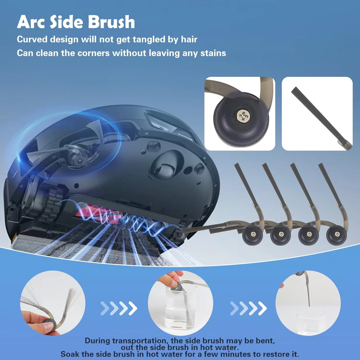 Pièces détachées pour aspirateur Roborock Saros 20 Sonic / S10 MaxV Ultra : brosse principale, brosse latérale, filtre, chiffon de nettoyage, sac à poussière