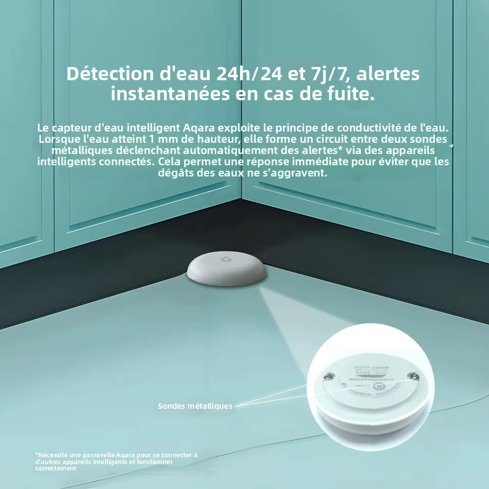 Aqara détecteur de fuite d'eau capteur ZigBee