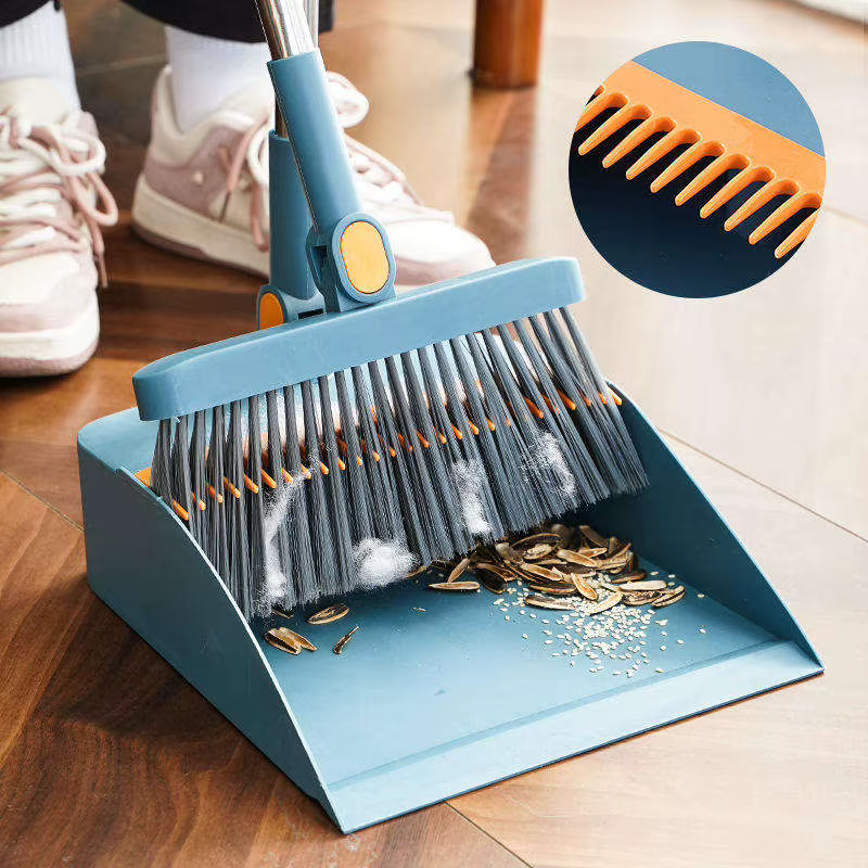 Nouveau ensemble de balais ménagers avec combinaison de pelle à poussière-balai de balayage pliant