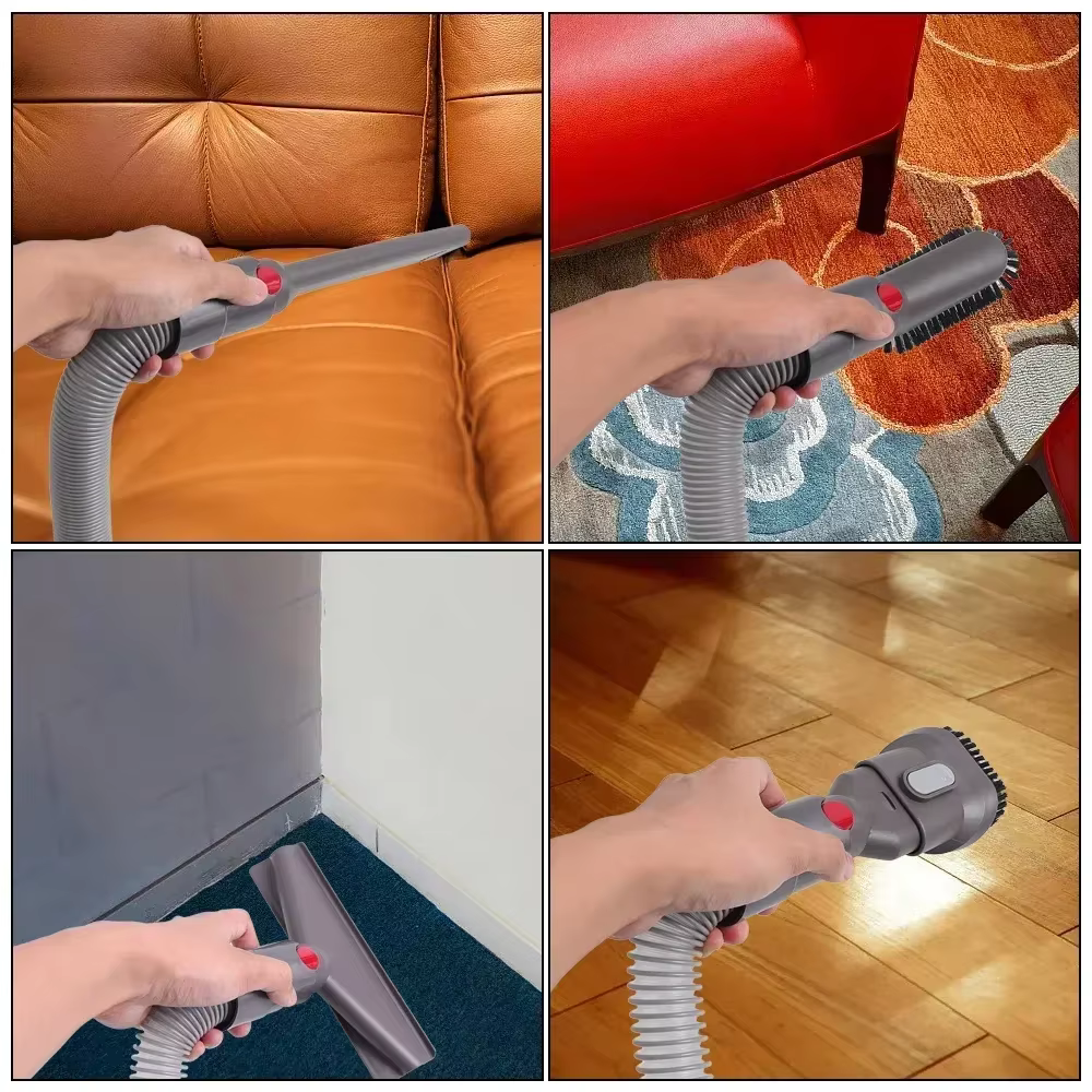 HOMEFISH Tuyau d'extension télescopique flexible pour aspirateur Dyson V7 V8 V10 V11 V15