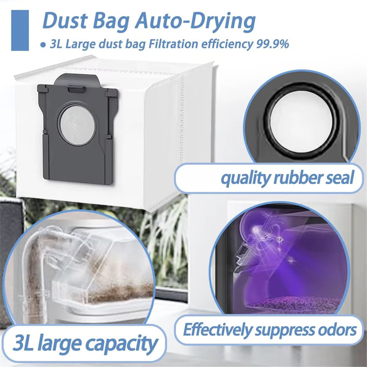 * Kit d'accessoires de remplacement AA60I pour pièces d'aspirateur Robot Dreame Aqua10 Ultra Roller
