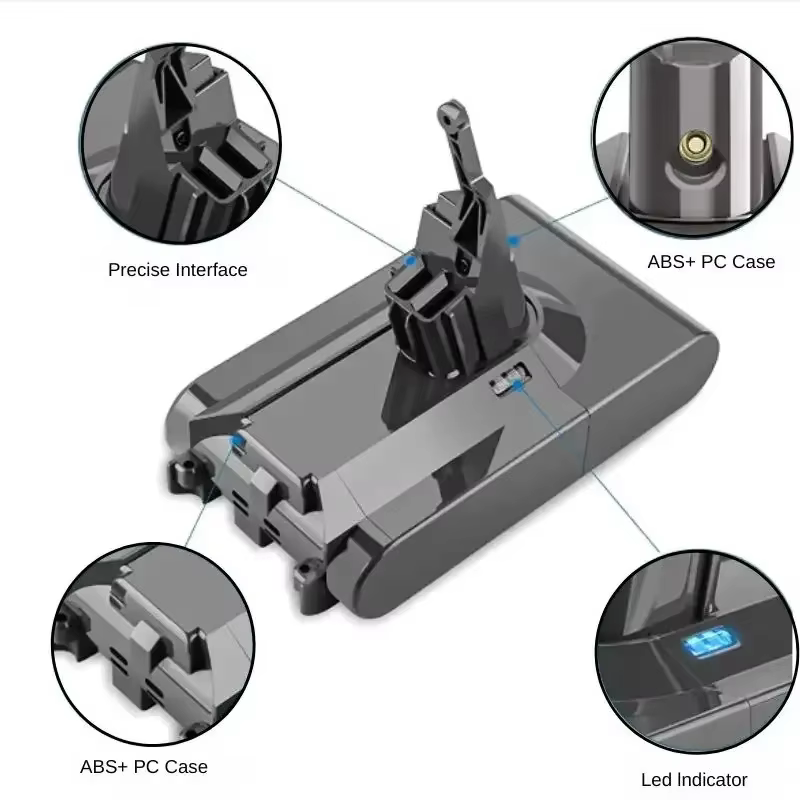 Aoae 21.6V pour Dyson V8 batterie absolu V8 Animal Li-ion SV10 aspirateur série batteries rechargeables