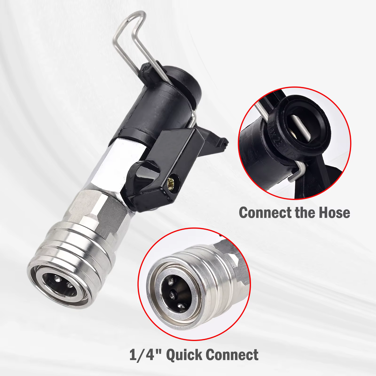 Kit de robinet à bille pour nettoyeur haute pression avec 5 buses de pulvérisation