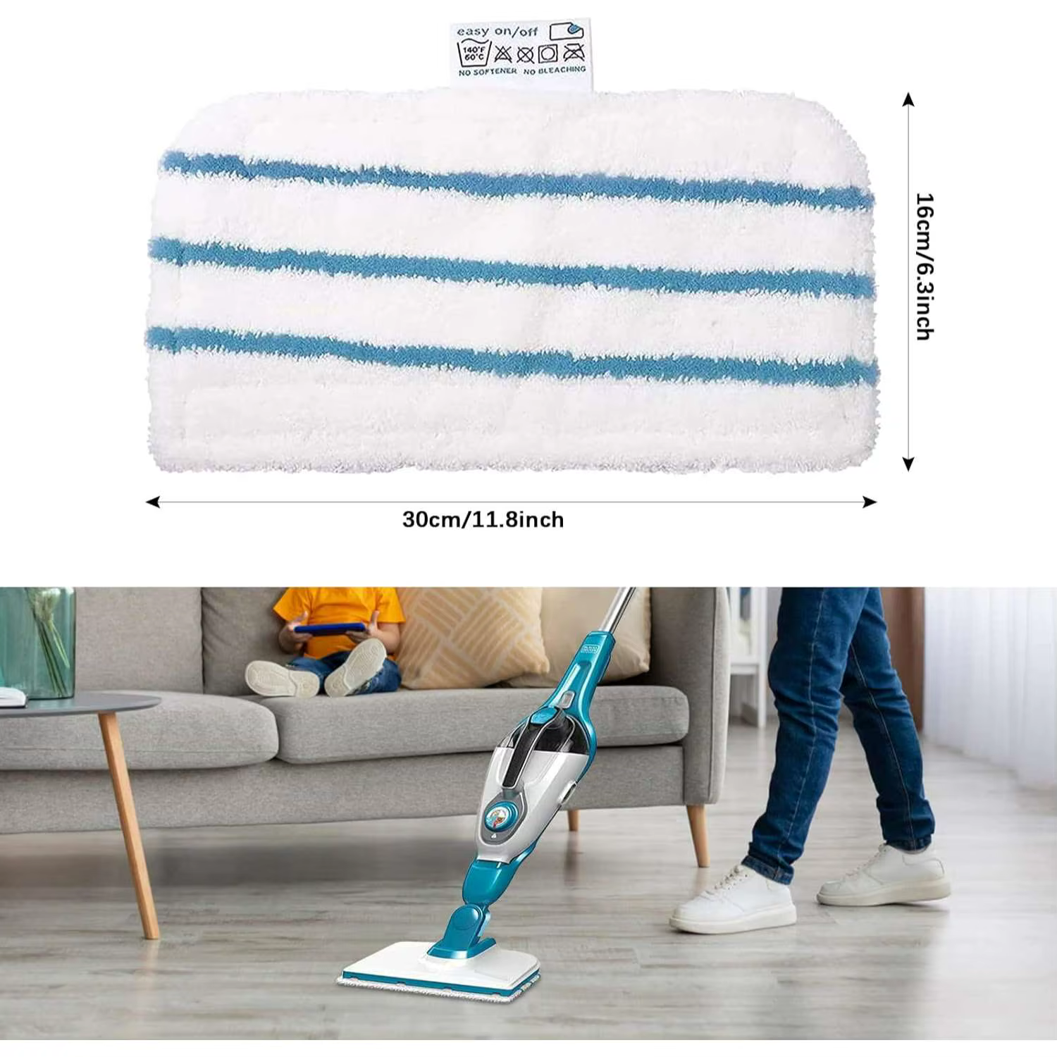 Lingettes pour Black et Decker Balai Nettoyeur Vapeur