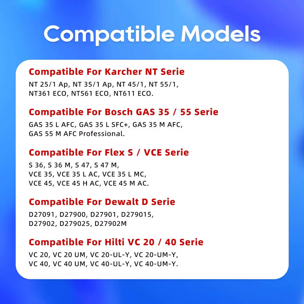 Filtre compatible pour Karcher NT25