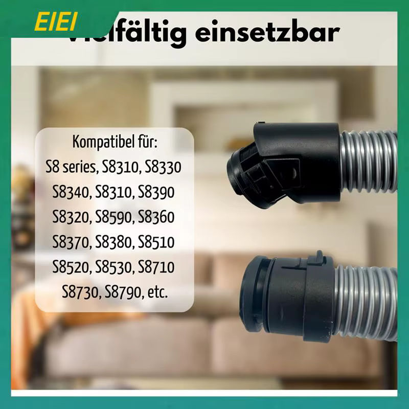 Tuyau d'aspirateur EIEI compatible pour S8 S8000 C3 complet et C3 Compact. Pièces de rechange pour norme 1