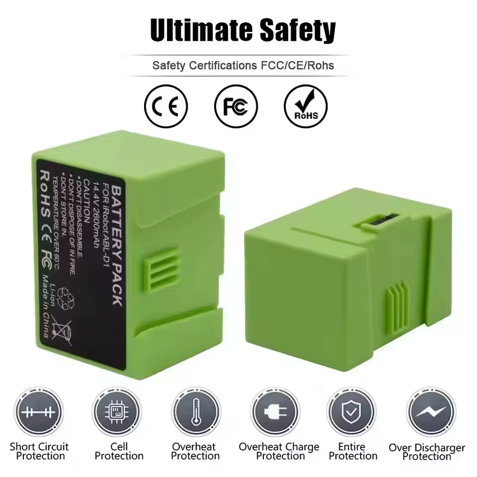Pour iRobot Roomba i7 batterie Rechargeable 14.4V 12800mAh pour i3 i4 i5 i6 i7 i8 J7 E5 série aspirateur