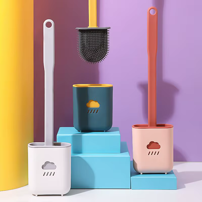 Brosse de toilette en Silicone Wc