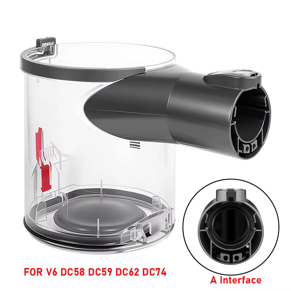 Pièce de rechange pour aspirateur Dyson V6 V7 V8 V11 V15 V10 V12Slim : bague d'étanchéité et couvercle de base pour le bac à poussière