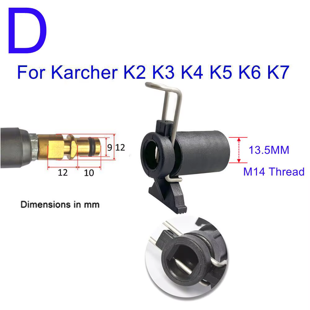 Convertisseur de tuyau de laveuse haute pression pour Karcher Bosch AR Black Decker Patriot Dawoo Nilfisk adaptateur