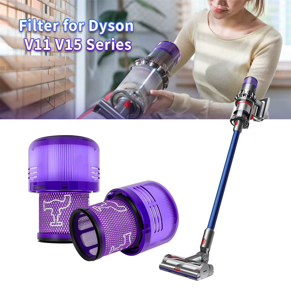 Filtre avec brosse de nettoyage pour aspirateur Dyson V11 Animal V11 Torque Drive V15 Detect