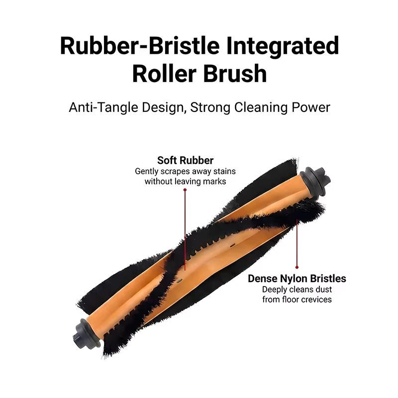 Accessoires pour aspirateur robot Derame D20 Air Plus : sac à poussière, brosse en caoutchouc, brosse latérale, filtre HEPA, chiffons de nettoyage, pièces de rechange