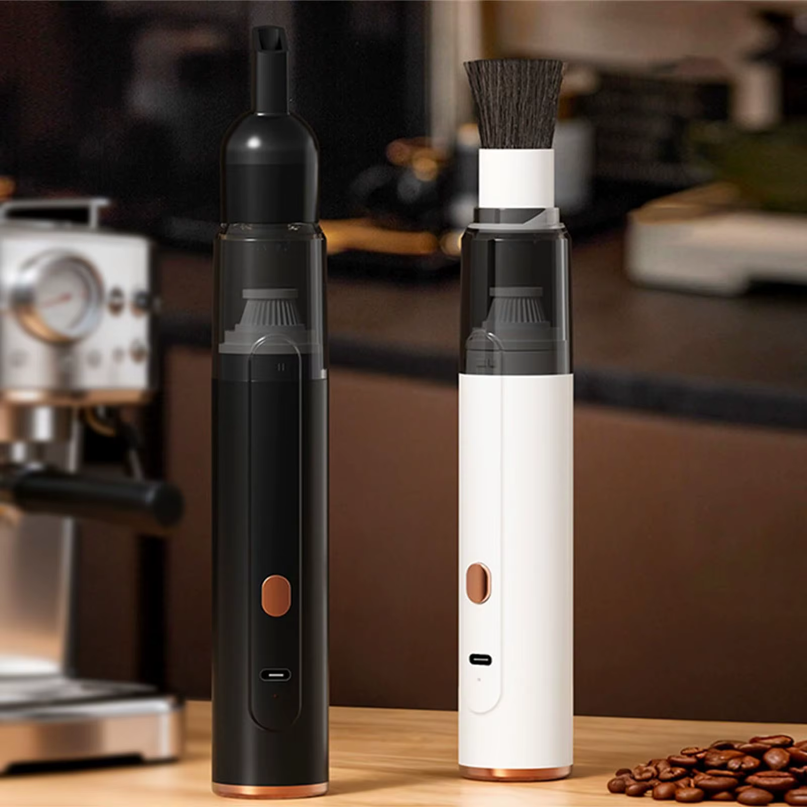 Nettoyeur de moulin à café portable, aspirateur avec une puissante aspiration pour un nettoyage rapide, dépoussiéreur électrique