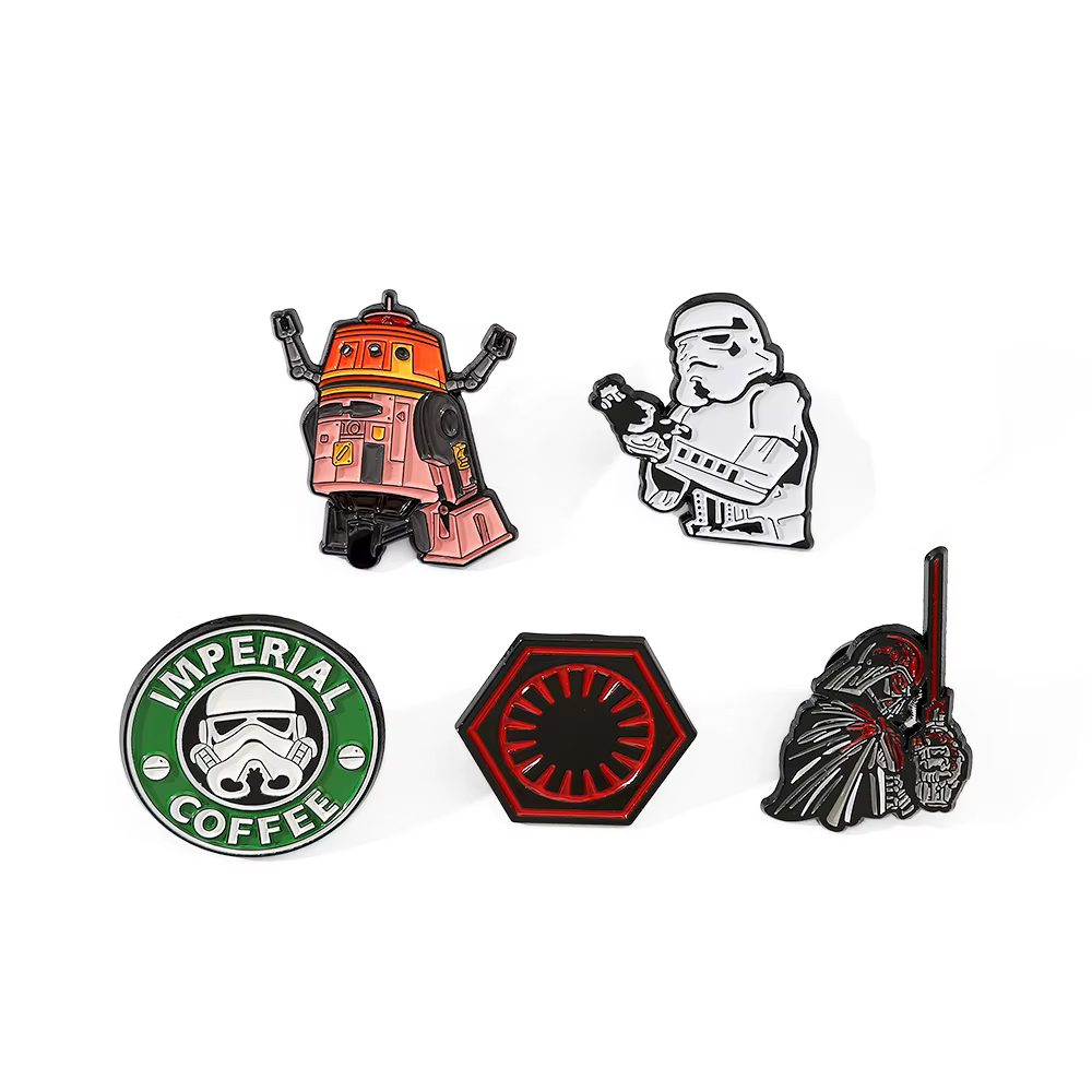 Broche émaillée Star Wars Darth Vader Stormtrooper, badge de collection de dessin animé, bijou, accessoire de sac à dos, broche de revers